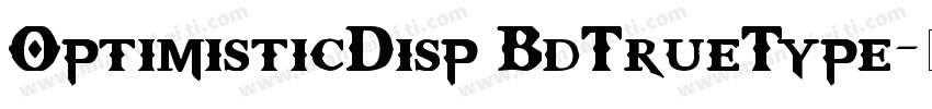 OptimisticDisp BdTrueType字体转换